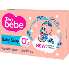 Мыло ТЕО BEBE SENSITIVE ALMOND OIL & vitamin E 75 г (3800024045257)