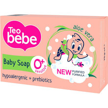 Мыло ТЕО BEBE SENSITIVE ALOE VERA & vitamin E 75 г (3800024045264)