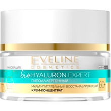 Крем-концентрат Eveline Cosmetics Гипоаллергенный мультипитательный восстанавливающий 60+ biohyaluron expert 50 мл (5903416007098)