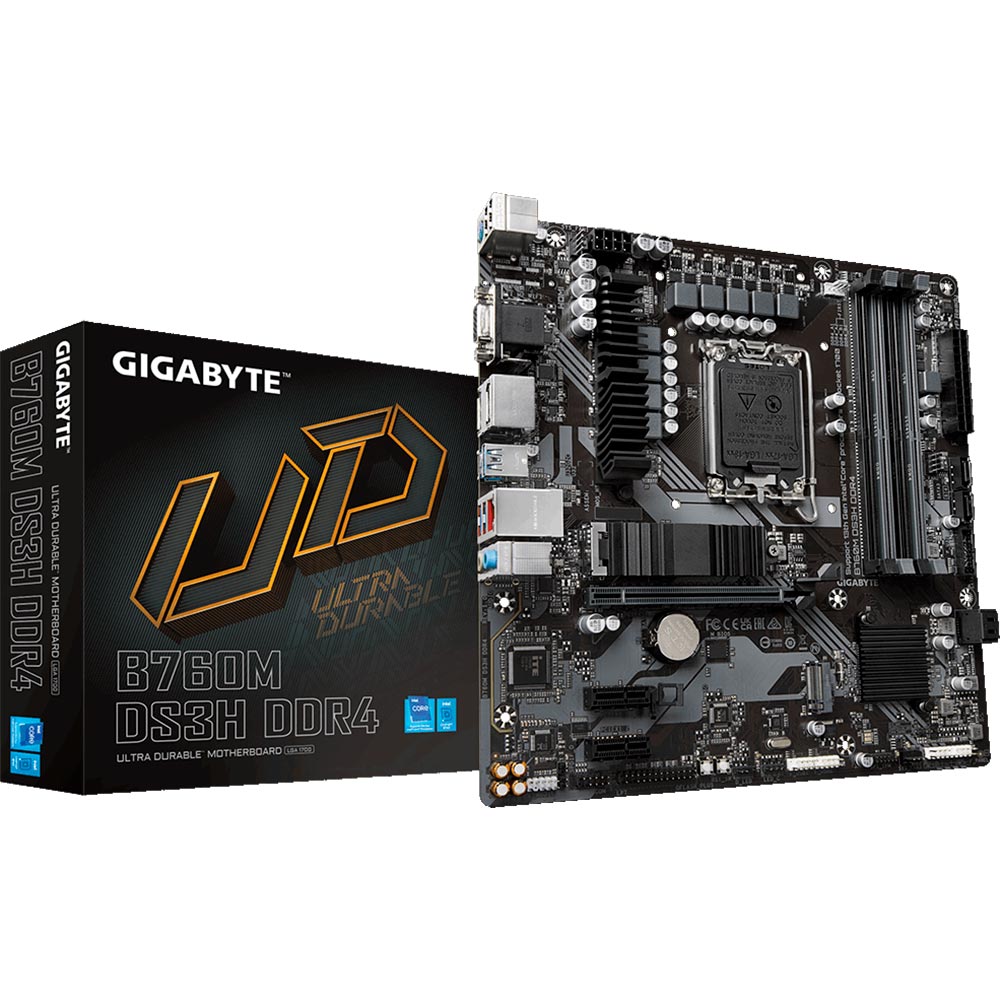 Материнская плата GIGABYTE B760M DS3H DDR4 Чипсет Intel B760