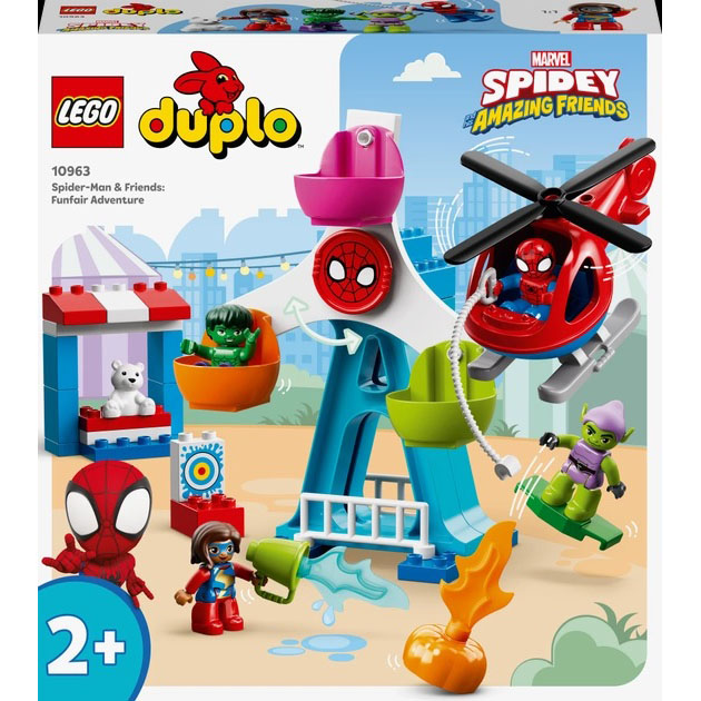 Конструктор LEGO DUPLO Super Heroes Человек-паук и его друзья: приключения на ярмарке 41 деталь (10963)