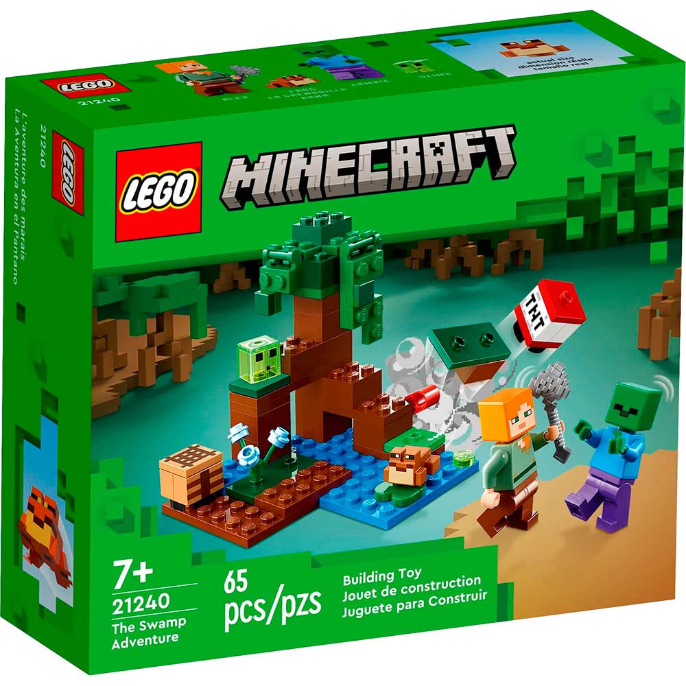 Конструктор LEGO Minecraft Приключения на болоте 65 деталей (21240)