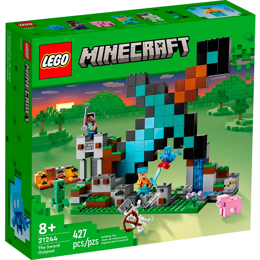 Конструктор LEGO Minecraft Форпост з мечем 427 деталей (21244)