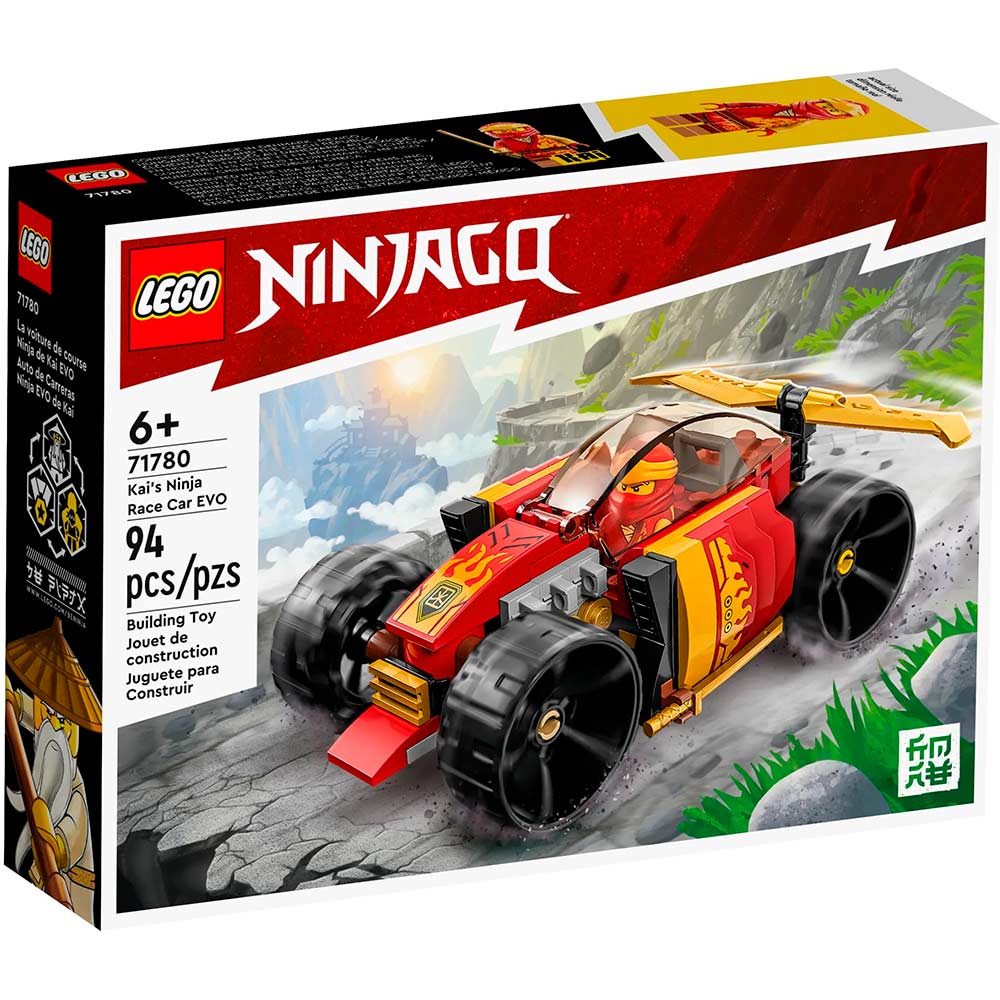 Конструктор LEGO Ninjago Гоночний автомобіль ніндзя Кая EVO 94 деталі (71780)