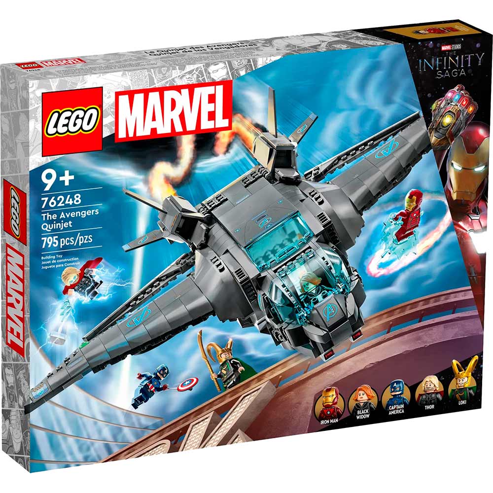 Конструктор LEGO Super Heroes Квінджет Месників 795 деталей (76248)