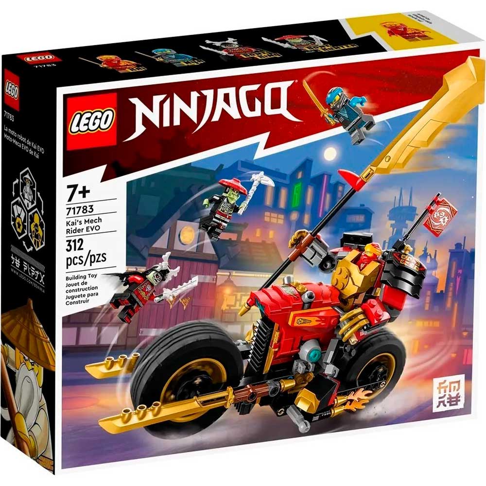 Конструктор LEGO Ninjago Робот-вершник Кая EVO 312 деталей (71783)