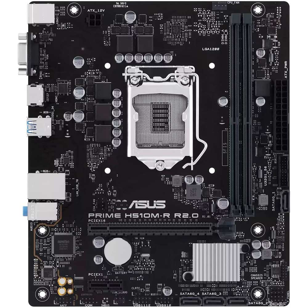 Материнская плата ASUS PRIME H510M-R R2.0-SI (90MB1EX0-M0ECY0)