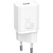 Зарядний пристрій BASEUS CCSP020102 25W USB-C White (CCSP020102)