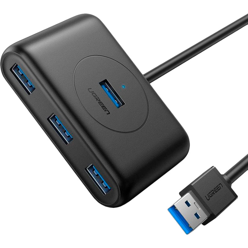 USB-хаб UGREEN USB 3.0 Hub 0.5 m Black (20290)