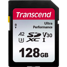 Карта памяти TRANSCEND 128GB C10 UHS-I U3 A2 R160/W90MB/s 4K (TS128GSDC340S)