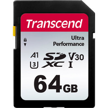 64 гб Карта памяти TRANSCEND 64GB C10 UHS-I U3 R160/W50MB/s 4K (TS64GSDC340S)