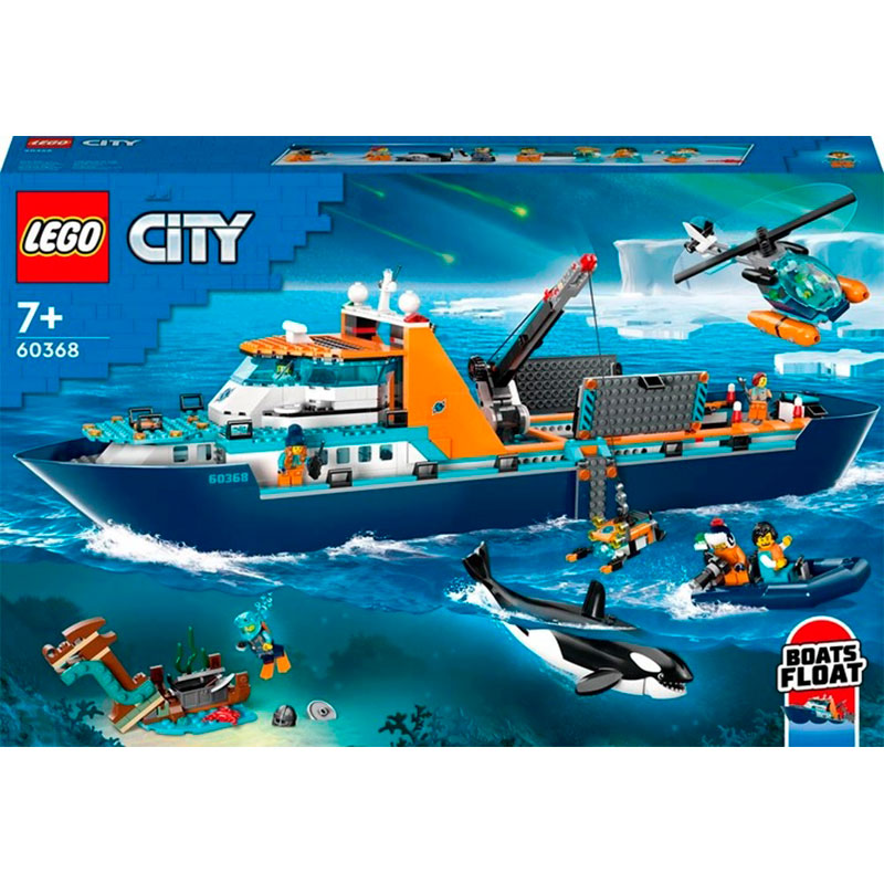 Конструктор LEGO City Арктический исследовательский корабль 815 деталей (60368)