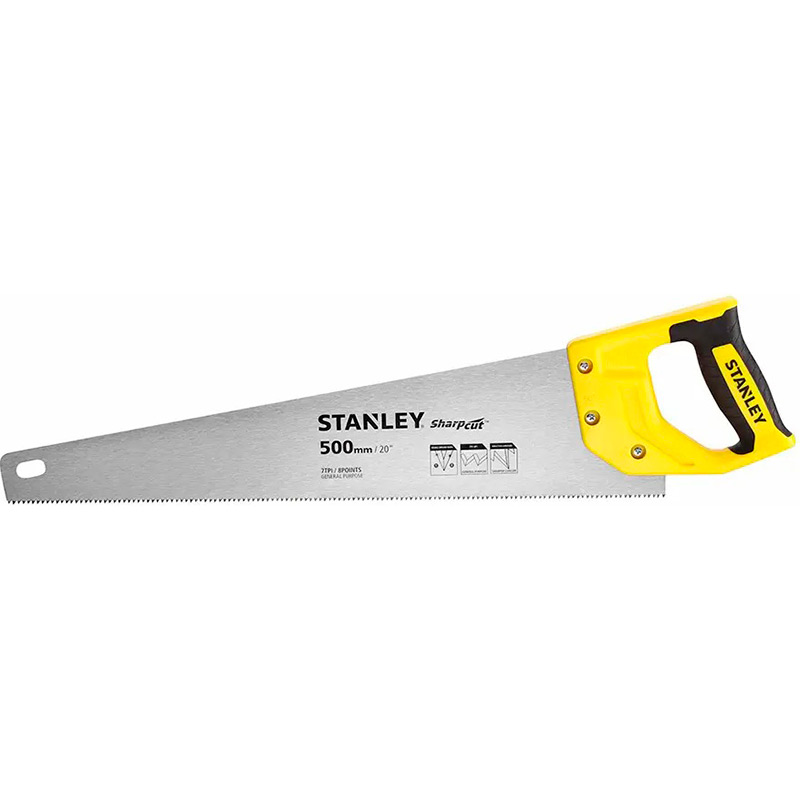 Ножовка STANLEY SHARPCUT 500 мм 7 tpi (STHT20367-1)