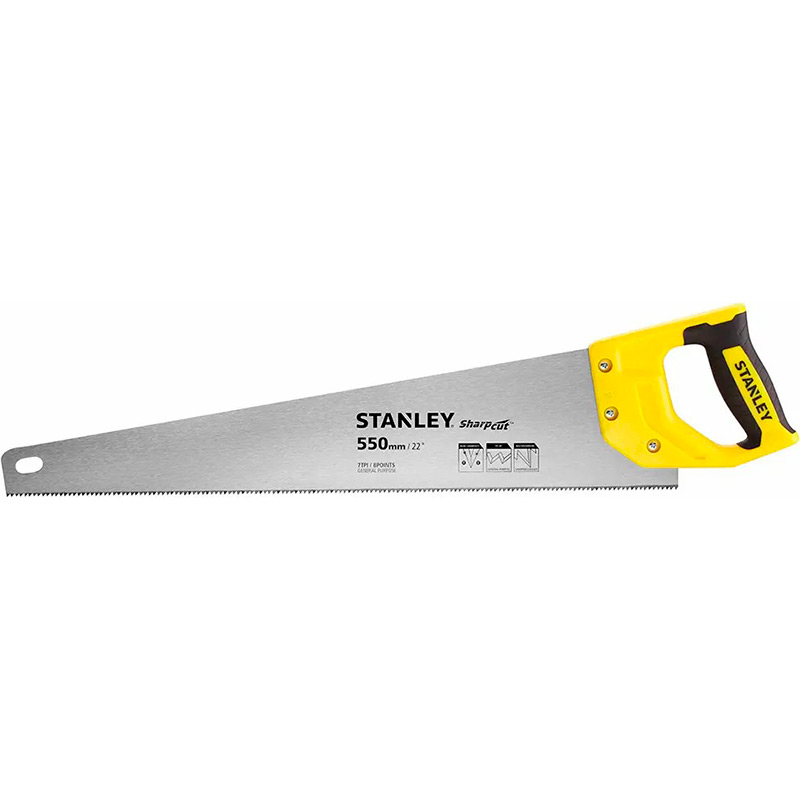 Ножівка STANLEY SHARPCUT 550 мм 7 tpi (STHT20368-1)