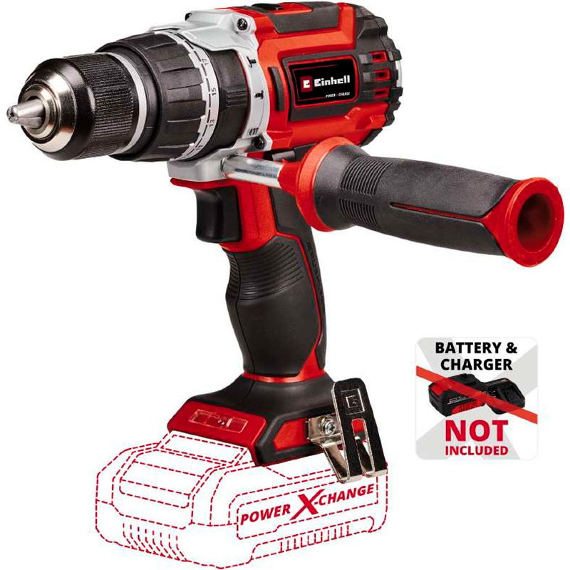 Дриль шуруповерт EINHELL ударний TP-CD 18/60 Li-i BL Solo 18В (4514205) Патрон швидкозатискний
