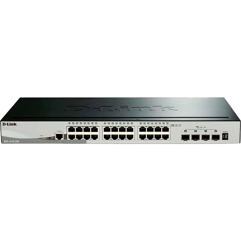 Коммутатор D-LINK DGS-1510-28X/E 24xGE 4xSFP+ SmartPro (DGS-1510-28X/E)