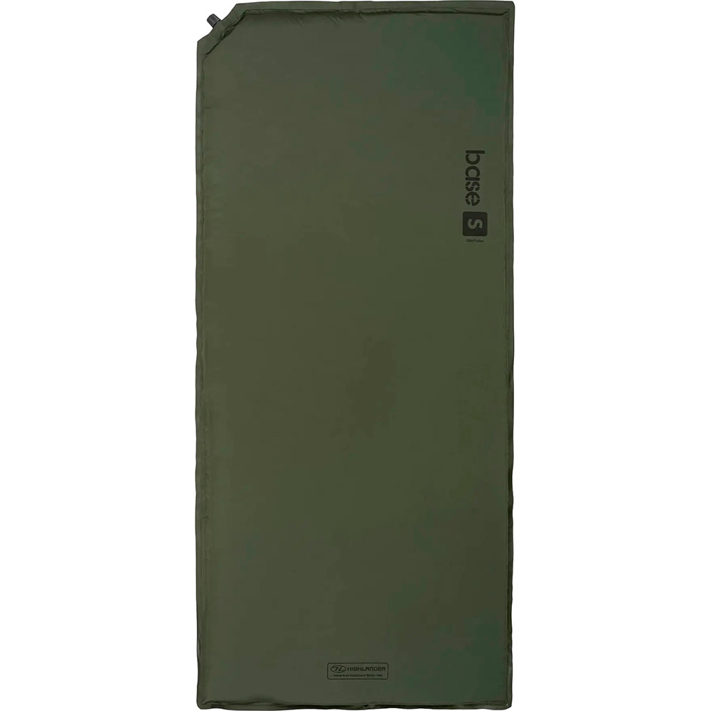 Коврик самонадувающийся HIGHLANDER Base S Self-inflatable Sleeping Mat 3 cm Olive (SM100-OG)