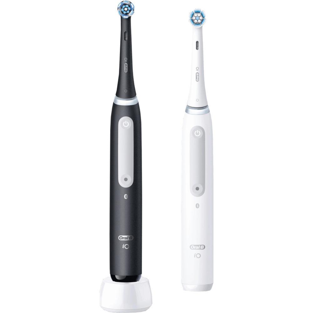 Електрична зубна щітка BRAUN Oral-B iO Series 4 DUO Black+White 2 шт (4210201420606)