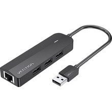 Док-станція VENTION USB 2.0 - 3 х USB 2.0 + RJ45 (CHPBB)