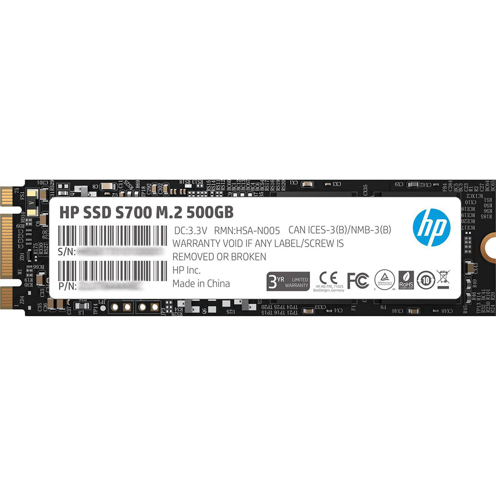 SSD накопичувач HP 500GB S700 M.2 2280 SATA III 3D NAND Retail (2LU80A) SSD накопичувач HP 500GB S700 M.2 2280 SATA III 3D NAND Retail (2LU80A)