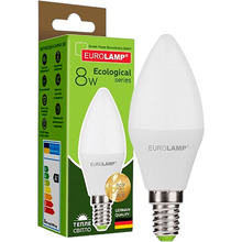 Светодиодная лампа EUROLAMP CL-8W-E14-3000K (LED-CL-08143(P)(3))