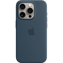 Чохол APPLE для iPhone 15 Pro Silicone Case with MagSafe Storm Blue (MT1D3ZM/A)