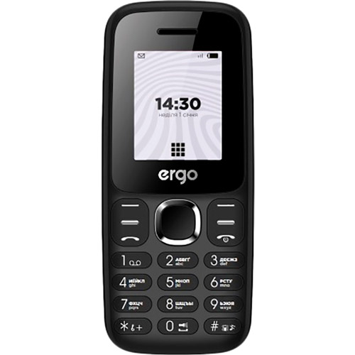 Мобильный телефон ERGO B184 Dual Sim Black