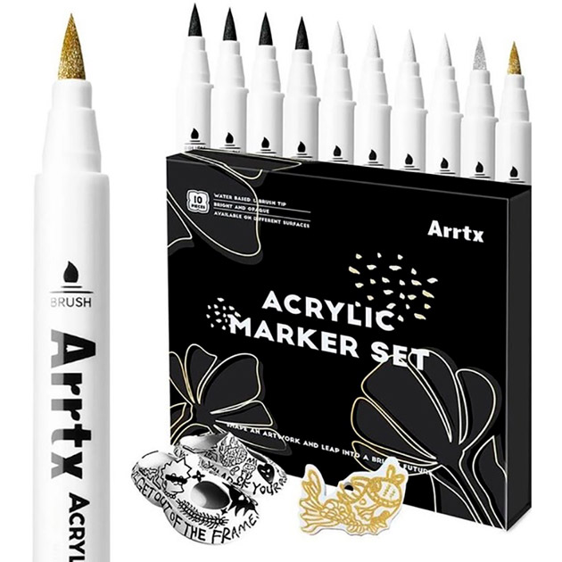 Маркеры Arrtx Акриловые AACM-0500-10A 10 шт (LC303601) Для кого универсально