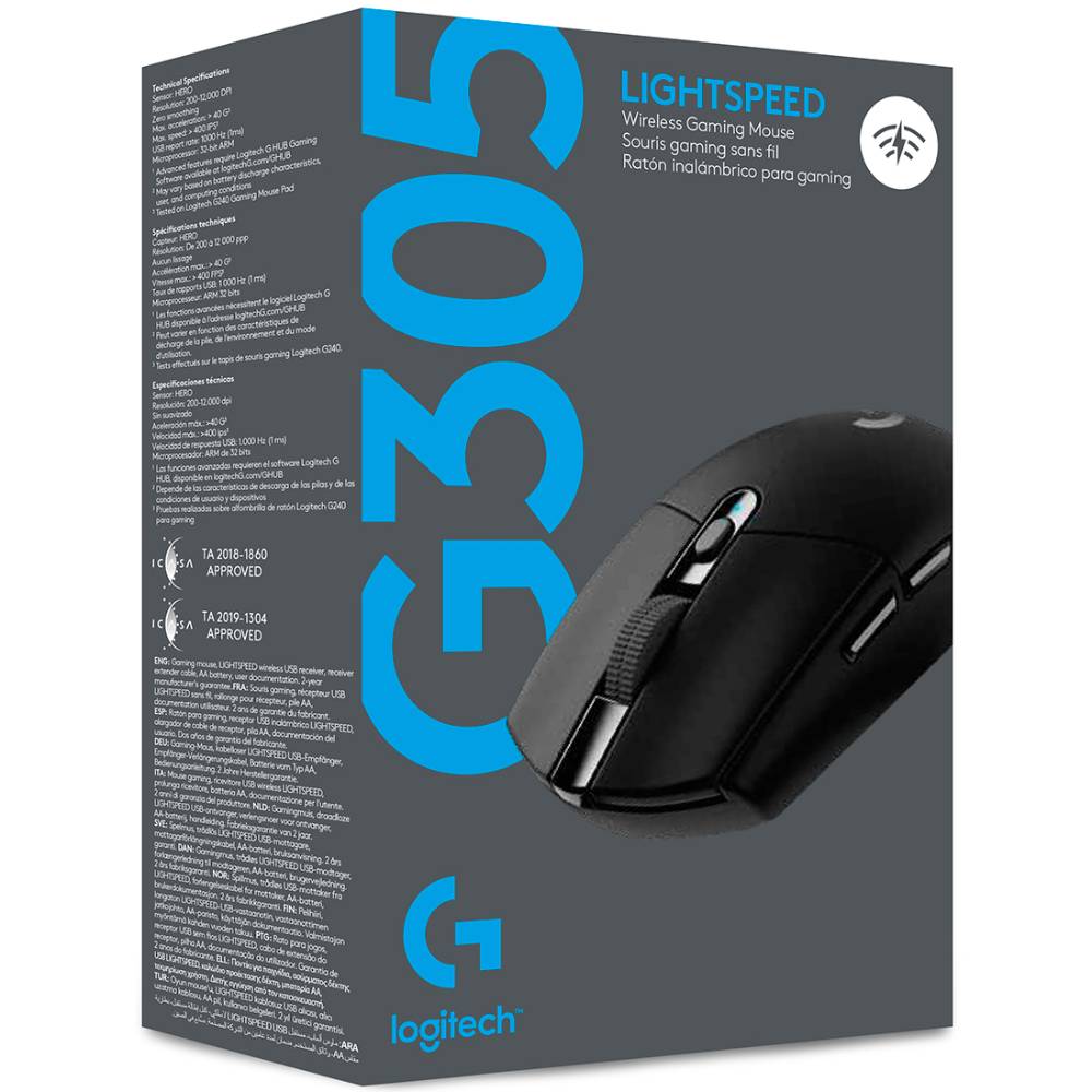 Фото 14 Миша LOGITECH Wireless Gaming Mouse G305 Black (910-005282)