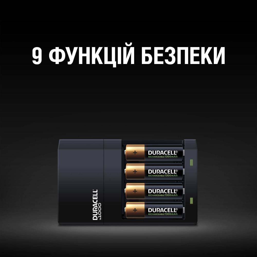 Фото 4 Зарядное устройство DURACELL CEF14 + 2AA1300 + 2AAА750 (5000551)