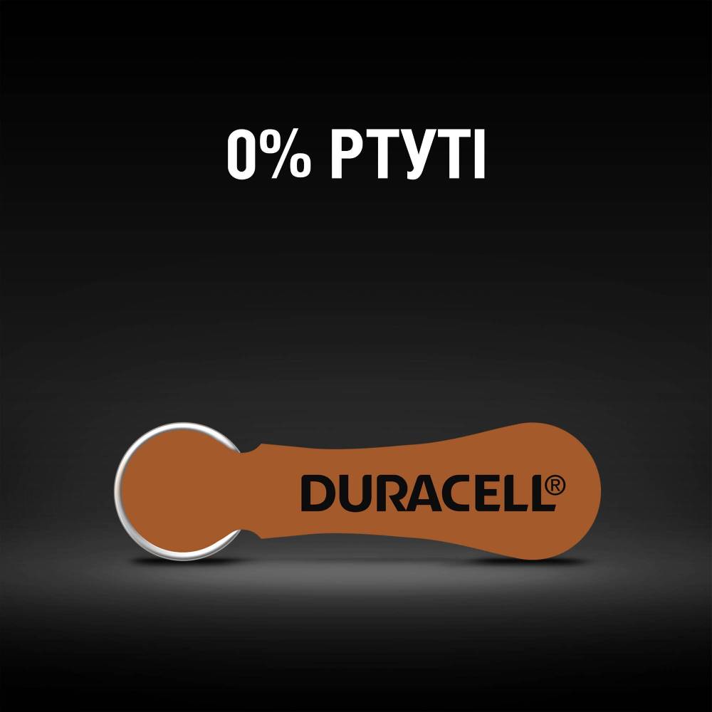 Батарейка DURACELL HA 312 уп. 6 шт. (5004325) Размер батареи другие A312 (ZA312)