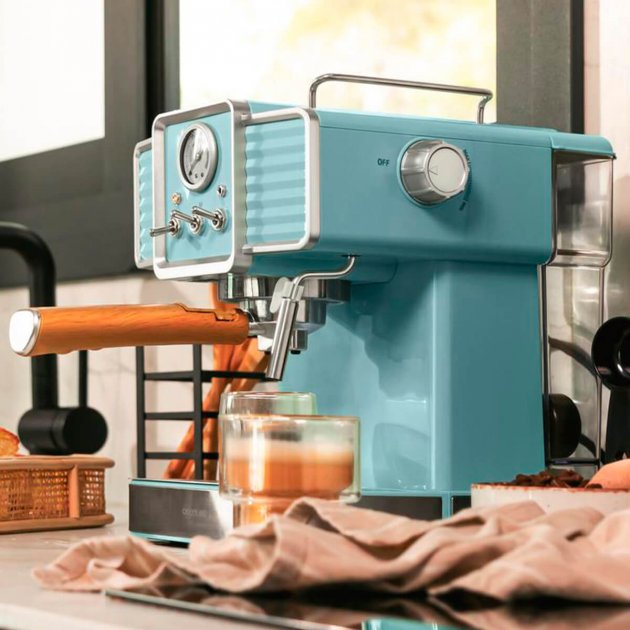 Изображение Кофеварка CECOTEC Cumbia Power Espresso 20 Tradizionale Light Blue (CCTC-01628)