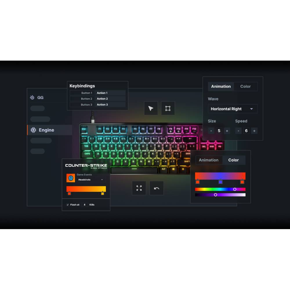 В интернет магазине Клавиатура STEELSERIES APEX 9 TKL (64847)