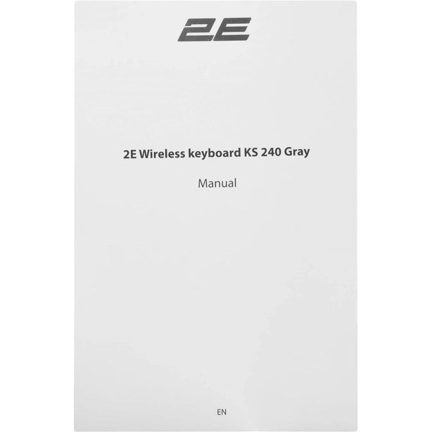 В Украине Клавиатура 2E KS240 WL BT Gray (2E-KS240WG)