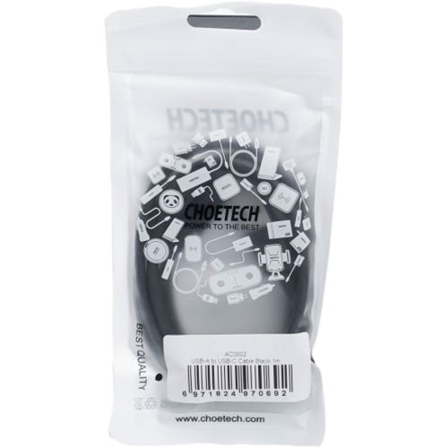В Україні Кабель CHOETECH USB Type-C - USB Type-C 1 м Black (AC0002)