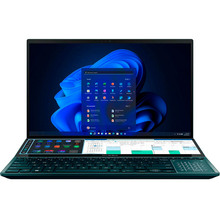 з 32 Гб оперативної пам'яті Ноутбук Asus Zenbook Pro Duo 15 OLED UX582ZW-H2037X Celestial Blue (90NB0Z21-M002V0)