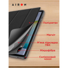 Чехол AIRON Premium для Xiaomi Redmi Pad 10.6" 2022 Black (4822352781087)
