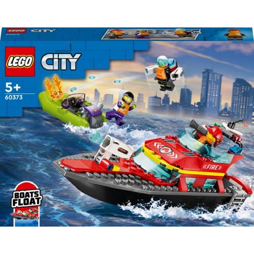 Конструктор LEGO City Човен пожежної бригади (60373)