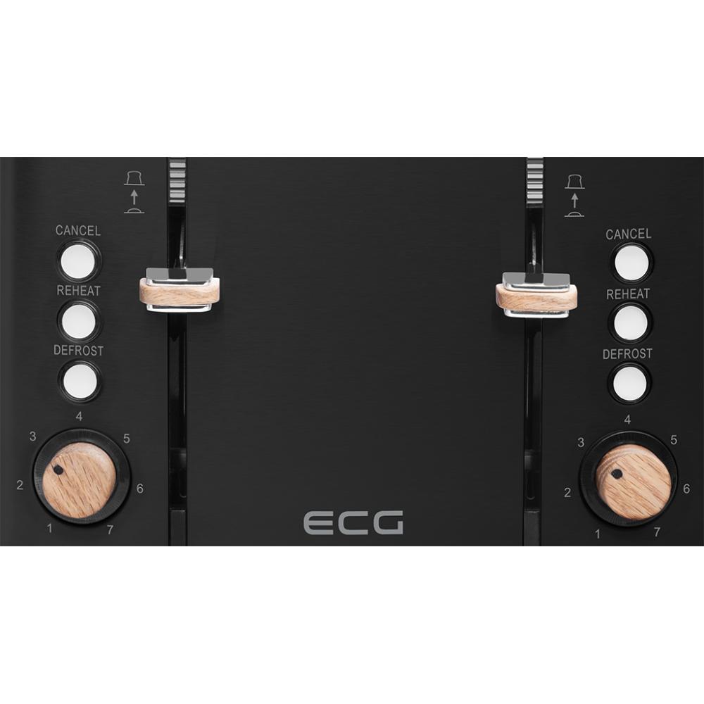 Изображение Тостер ECG ST 4768 Timber Black