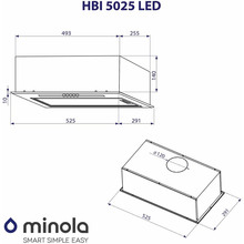 Вытяжка MINOLA HBI 5025 I LED