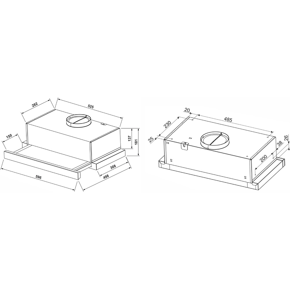 В Україні Витяжка JANTAR TLT 1000 LED 60 BR