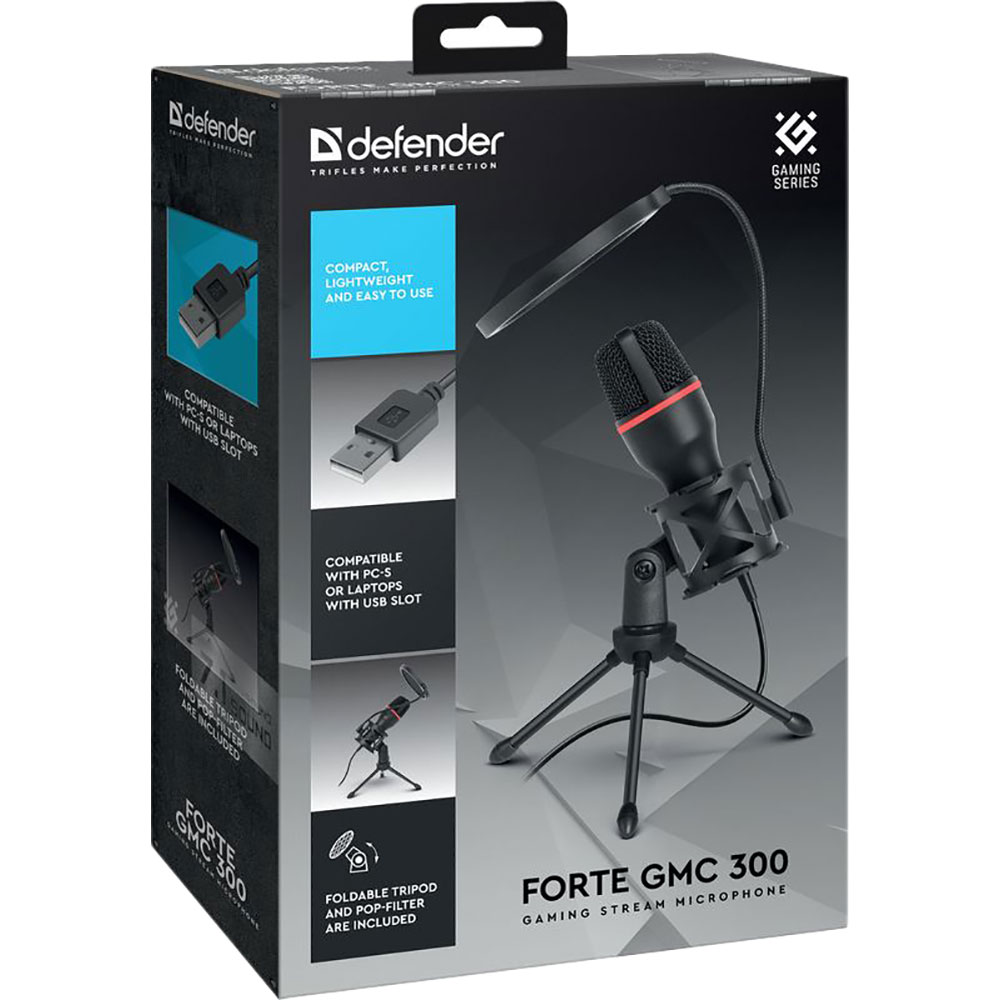 В Украине Микрофон DEFENDER Forte GMC 300 USB (64631)