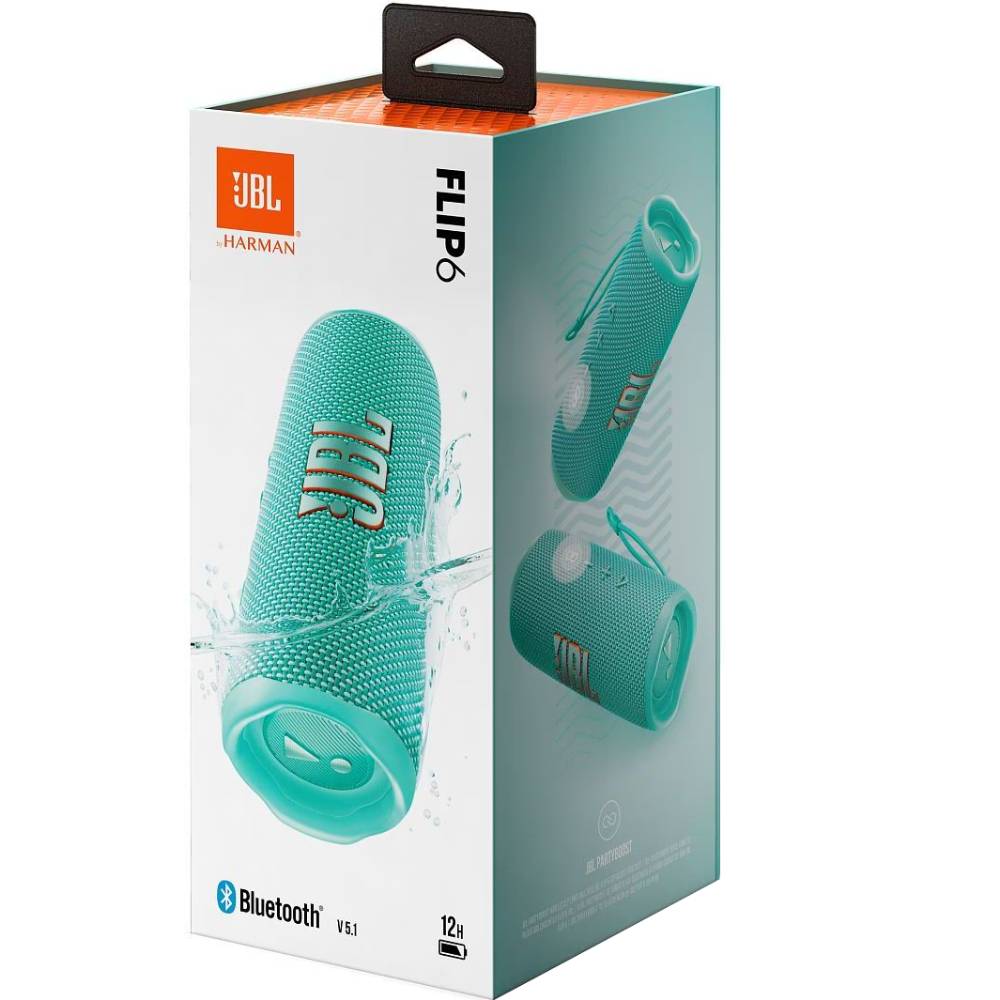 Покупка Портативна акустика JBL Flip 6 Teal (JBLFLIP6TEAL)