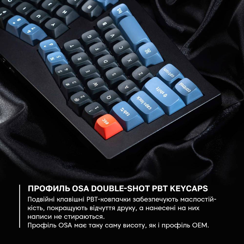 Изображение Клавиатура KEYCHRON Q8 Gateron G PRO Brown RGB Blue (Q8O3_KEYCHRON)