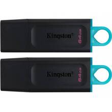 Флеш-драйв KINGSTON DT Exodia 64GB USB 3.2 Black/Teal 2 шт (DTX/64GB-2P)