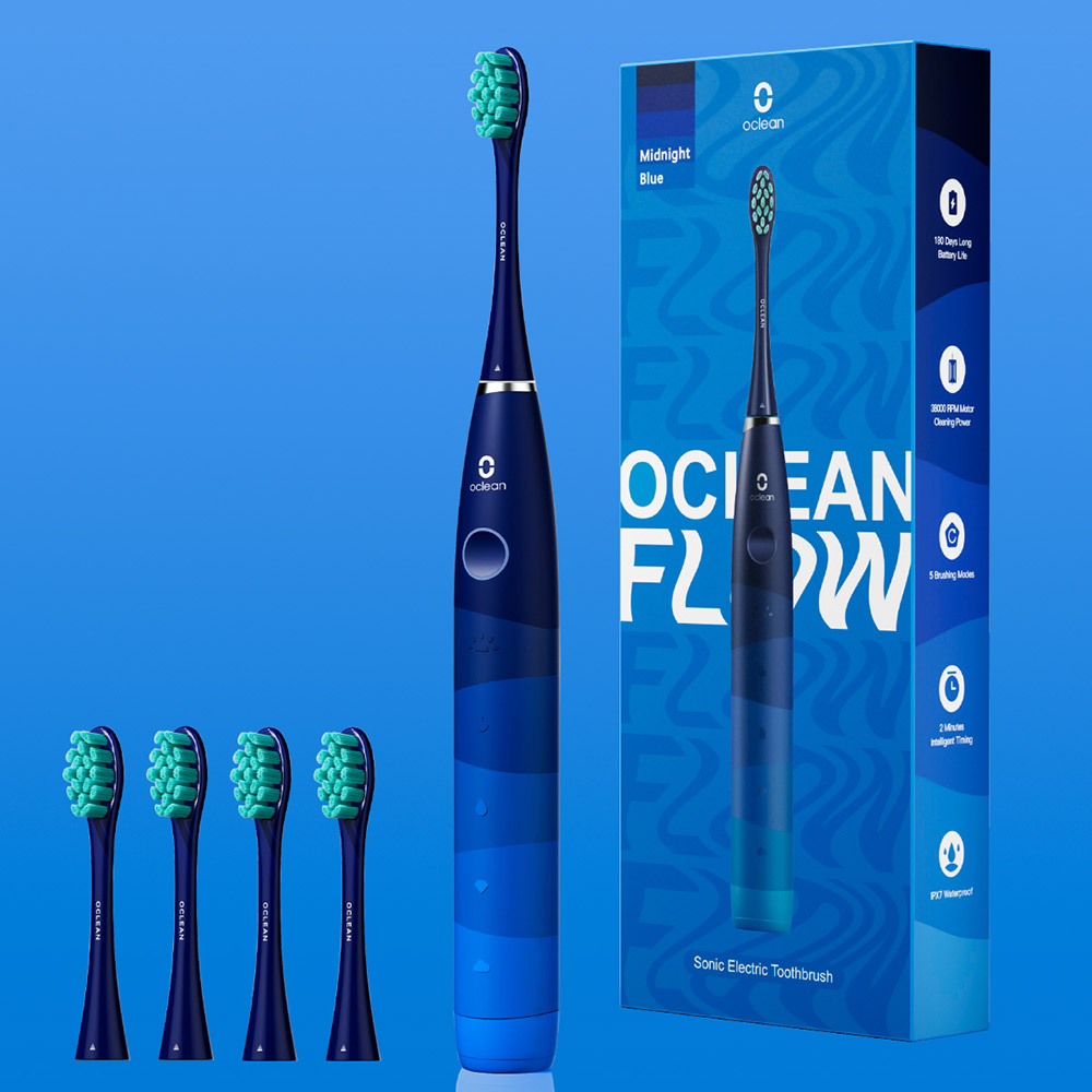 Фото 14 Зубная щетка OCLEAN Flow Sonic Electric Toothbrush Blue