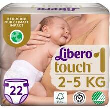 Підгузки LIBERO Touch 1 2-5 кг 22 шт (7322541070230)