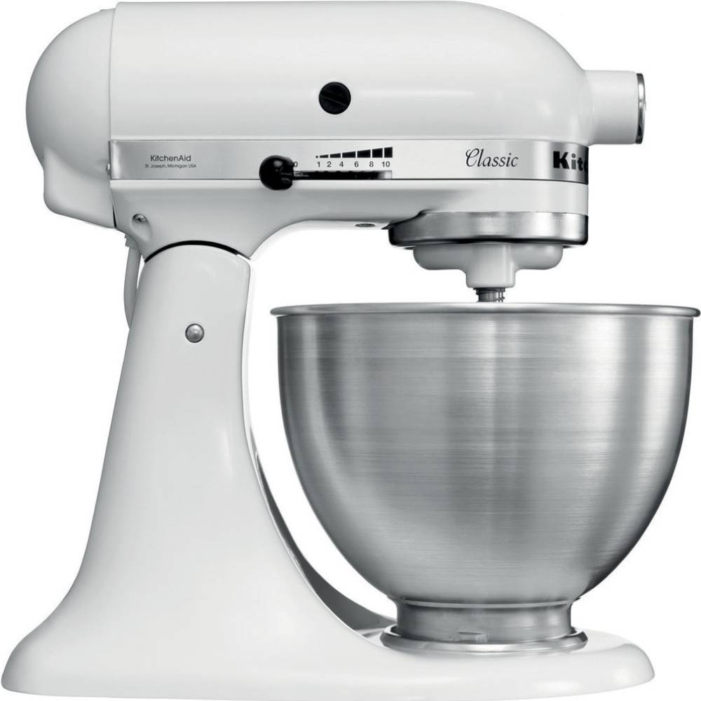 Кухонна машина KITCHENAID CLASSIC 4,3 л Білий (5K45SSEWH) Насадки для тіста (гак)