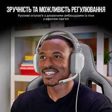 Гарнитура Corsair HS80 RGB Headset White (CA-9011238-EU)