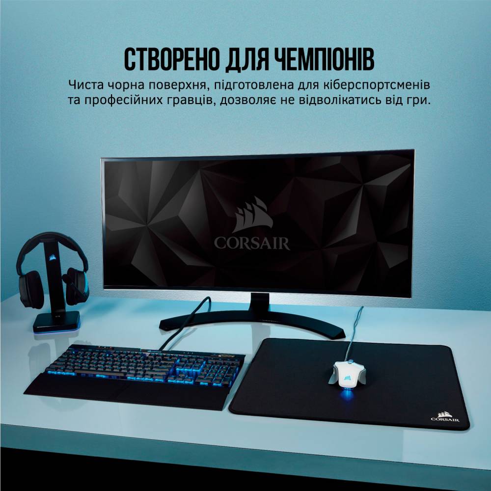 Фото Килимок Corsair MM350 Champion Series Premium Anti-Fray Cloth Black (CH-9413560-WW)